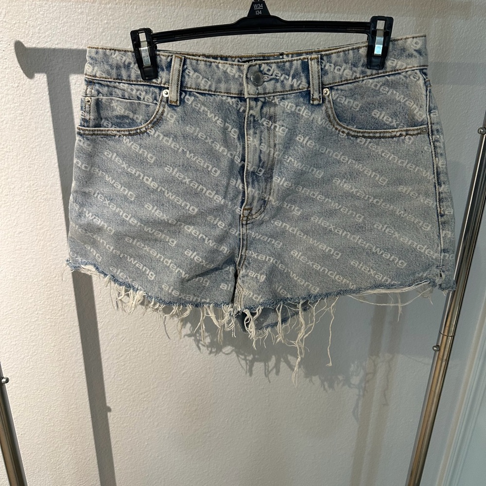 Alexander Wang Bite High Rise Shorts 30